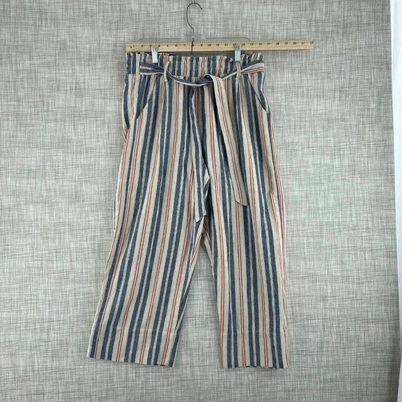 Knox Rose Pants - Knox Rose Striped Pants - Blue, Red, Cream